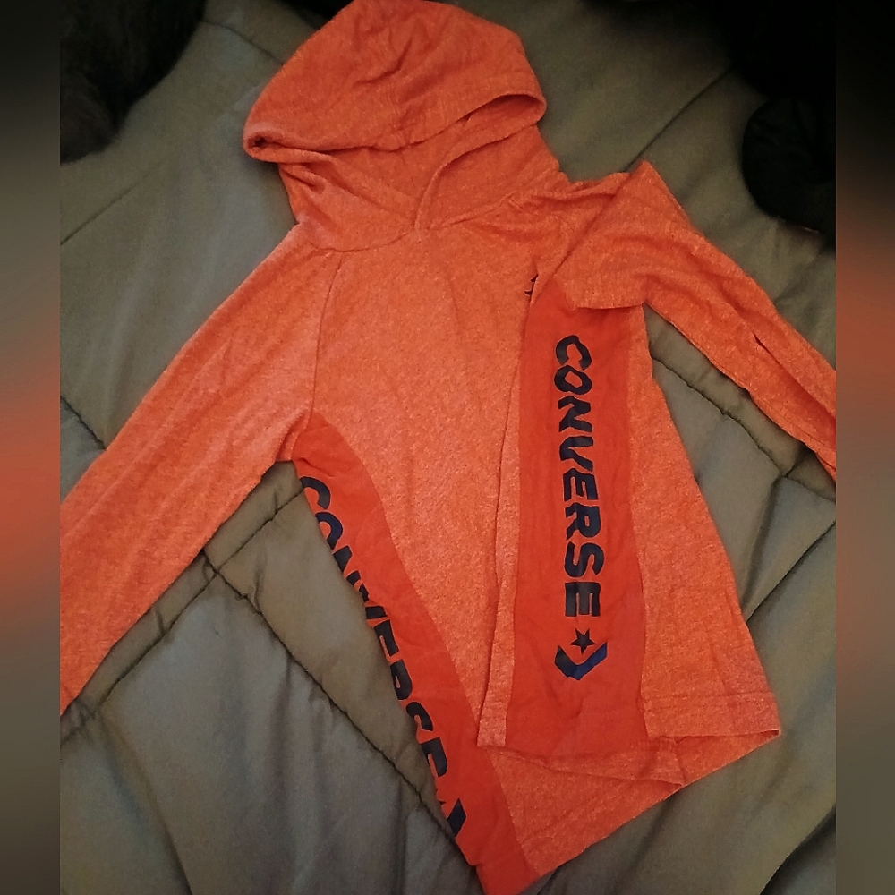 Boys converse hooded long sleeve
